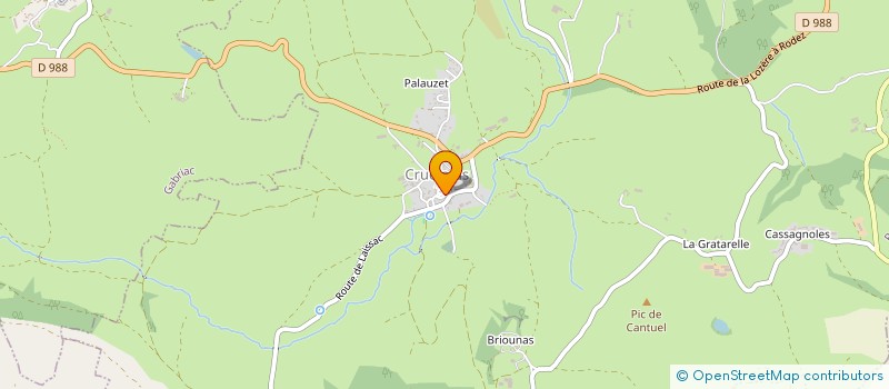 localisation de l'entreprise ESPACES PAYSAGERS SERVICES  BOZOULS