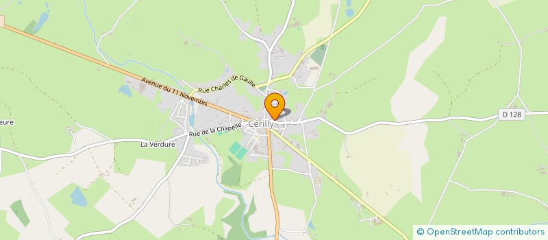 localisation de l'entreprise ESPACES PLURIELS  CERILLY