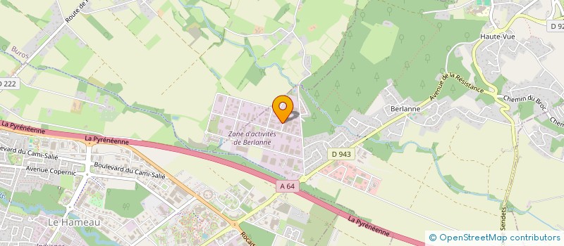 localisation de l'entreprise ESPACES PLUS  GOELANDS PYRENEES  MORLAAS