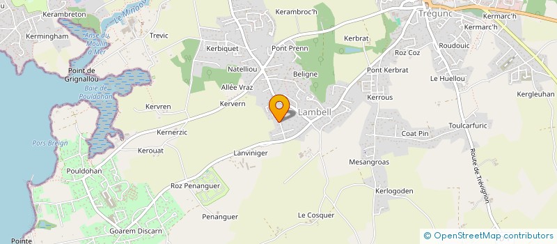 localisation de l'entreprise ESPACES PRO PONT-AVEN  TREGUNC