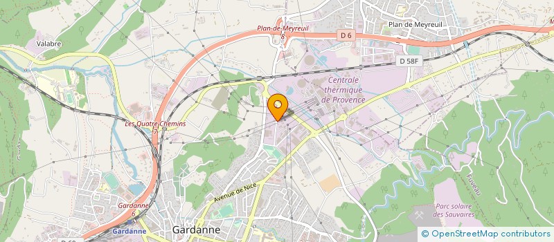 localisation de l'entreprise ESPACES PROVENCE à GARDANNE