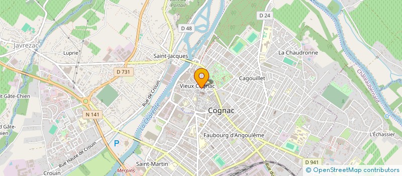 localisation de l'entreprise ESPACES SOURIRES à COGNAC