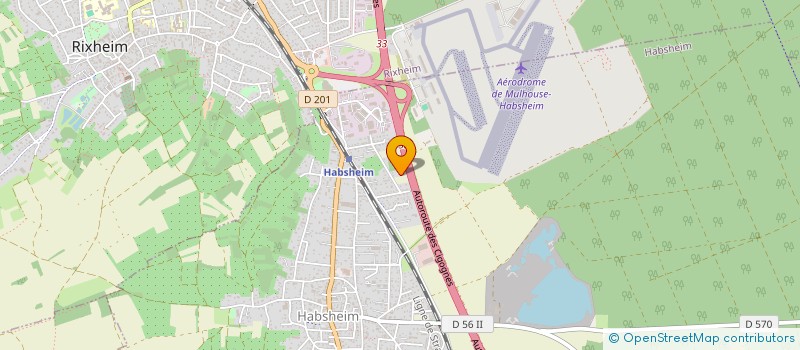 localisation de l'entreprise ESPACES VERTS BOHRER & FILS  HABSHEIM