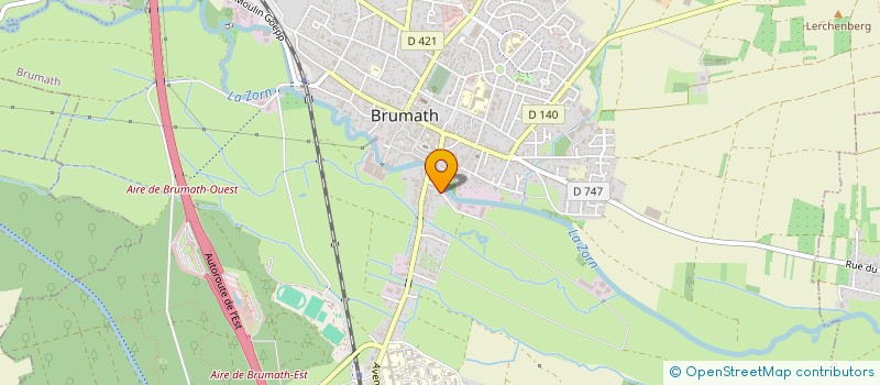 localisation de l'entreprise ESPACES VERTS D'ALSACE  BITSCHHOFFEN