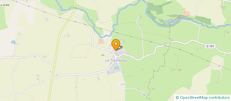 localisation de l'entreprise ESPACES VERTS DE L OMBREE  OMBREE D'ANJOU