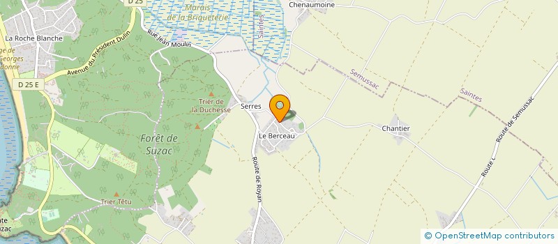 localisation de l'entreprise ESPACES VERTS DE LA COTE DE BEAUTE  MESCHERS-SUR-GIRONDE