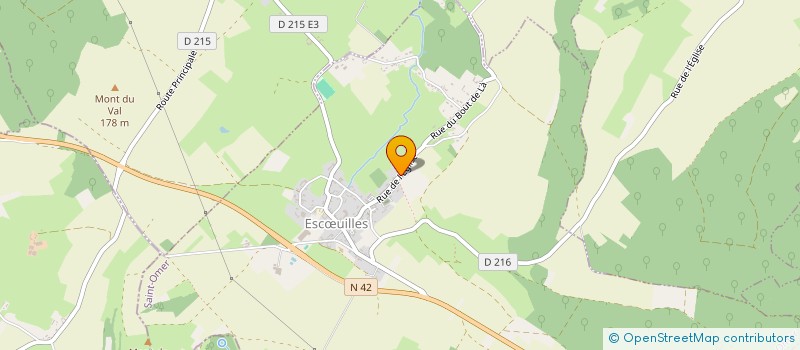 localisation de l'entreprise ESPACES VERTS DE LA HEM  ESCUILLES