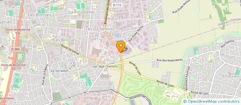 localisation de l'entreprise ESPACES VERTS DU BILLON à DECINES-CHARPIEU