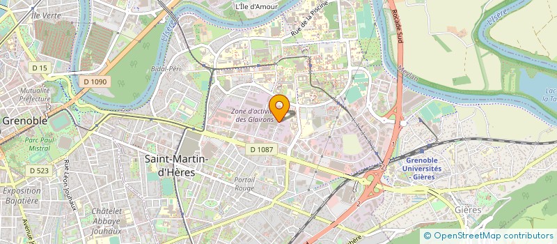 localisation de l'entreprise ESPACES VERTS DU DAUPHINE  SAINT-MARTIN-D'HERES