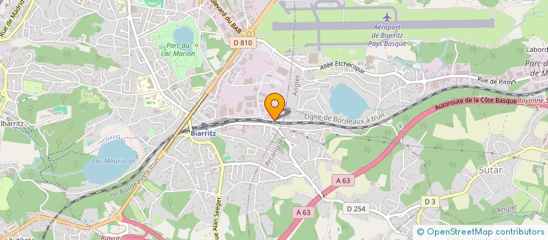 localisation de l'entreprise ESPACES VERTS ENTRETIEN à BIARRITZ