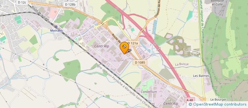 localisation de l'entreprise ESPACES VERTS ET ARROSAGE  MOIRANS