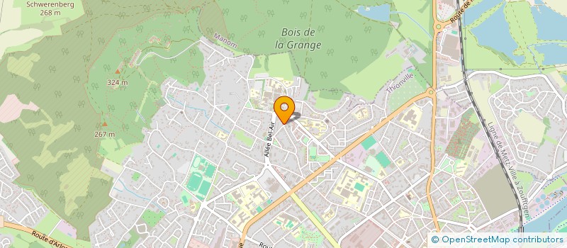 localisation de l'entreprise ESPACES VERTS ET CREATIONS  THIONVILLE