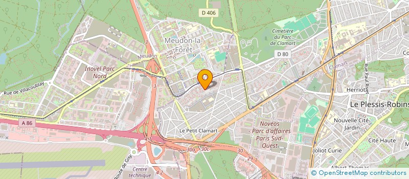 localisation de l'entreprise ESPACES VERTS QUATRE SAISONS à CLAMART