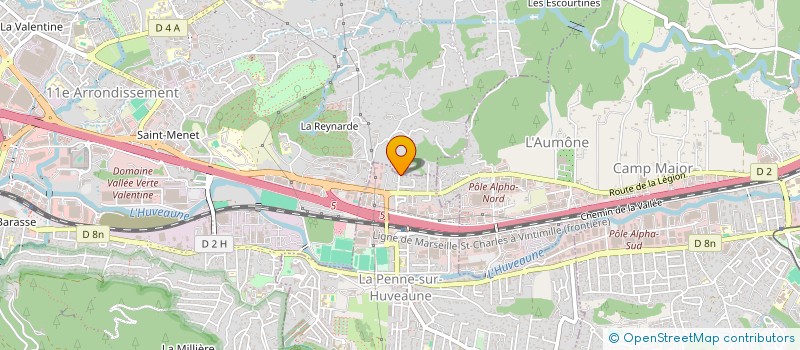 localisation de l'entreprise ESPACES VERTS SPANO  LA PENNE-SUR-HUVEAUNE