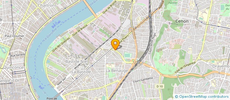 localisation de l'entreprise ESPACES VERTS TRAVAUX PUBLICS LOCATION E à BORDEAUX