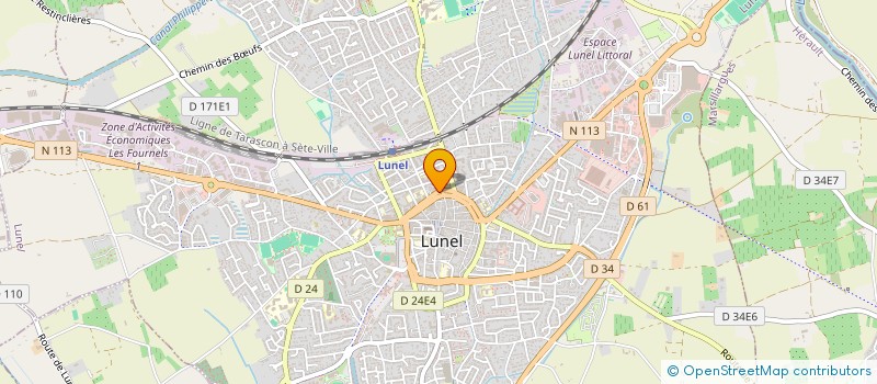 localisation de l'entreprise ESPACIO ARCHITECTURE  LUNEL