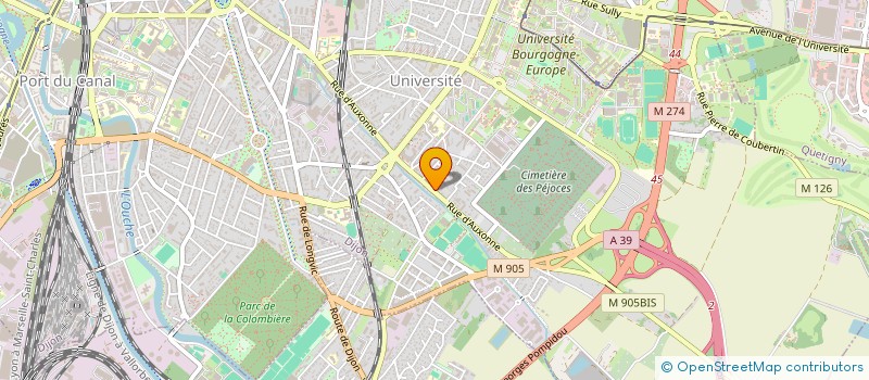 localisation de l'entreprise ESPADA - DE MONRIVALL à DIJON