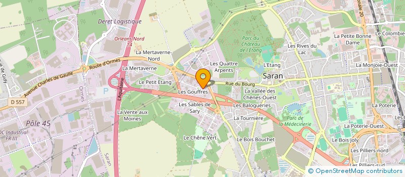 localisation de l'entreprise ESPADON à SARAN