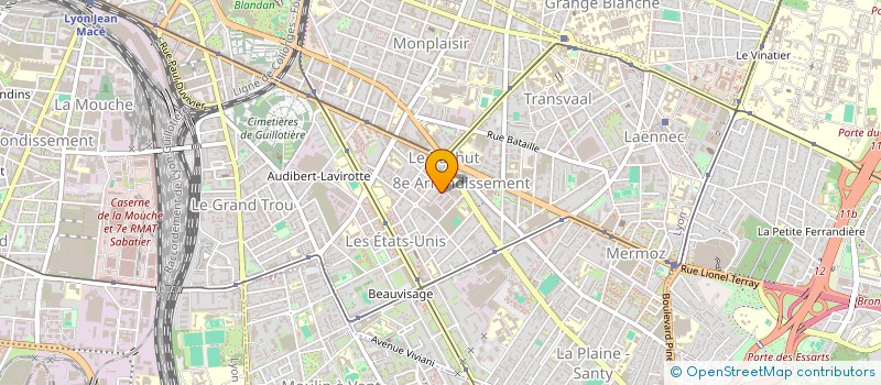 localisation de l'entreprise ESPAIRS - ASSOCIATION DE SOUTIEN A LA PAIR-AIDANCE EN SANTE MENTALE à BRON