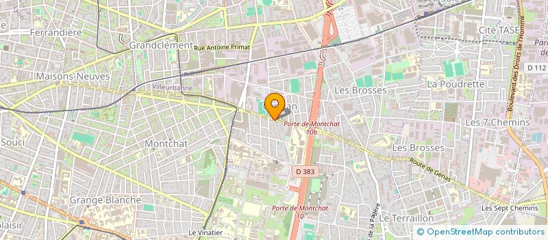 localisation de l'entreprise ESPAM SUD EST  BRON