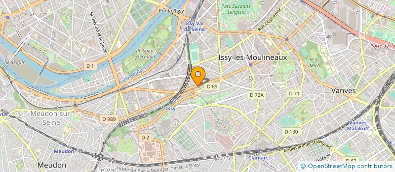 localisation de l'entreprise ESPAS GBRH à ISSY-LES-MOULINEAUX