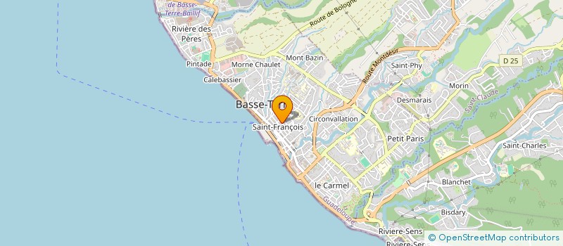 localisation de l'entreprise ESPAS GICOM à BASSE-TERRE