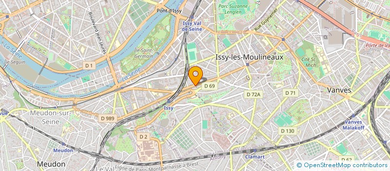 localisation de l'entreprise ESPAS GTDOM à ISSY-LES-MOULINEAUX