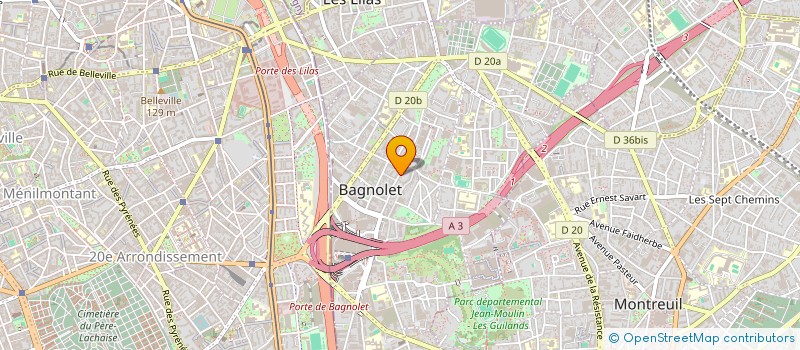 localisation de l'entreprise ESPAS PHONE à BAGNOLET