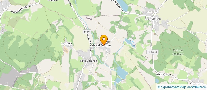 localisation de l'entreprise ESPELINE  TREPT