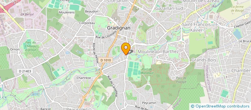 localisation de l'entreprise ESPELINETTE 1  GRADIGNAN