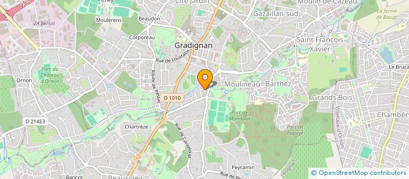 localisation de l'entreprise ESPELINETTE 2  GRADIGNAN