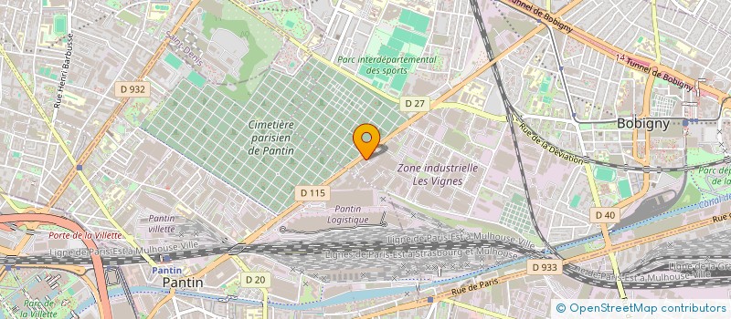 localisation de l'entreprise ESPERADA à BOBIGNY