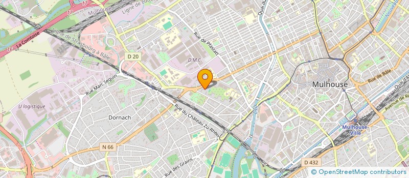 localisation de l'entreprise ESPERANCE 1893 OMNISPORTS MULHOUSE  MULHOUSE