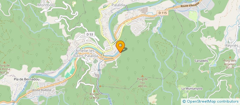 localisation de l'entreprise ESPERANCE  AMELIE-LES-BAINS-PALALDA