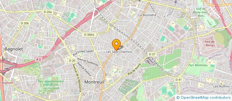 localisation de l'entreprise ESPERANCE à MONTREUIL