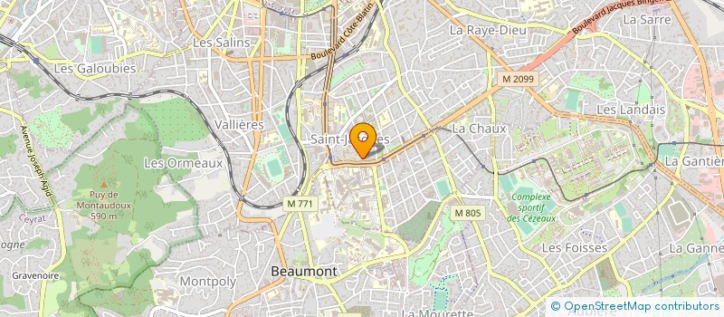 localisation de l'entreprise ESPERANCE 63 à CLERMONT-FERRAND