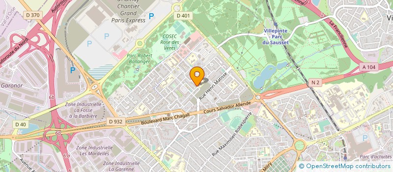 localisation de l'entreprise ESPERANCE AULNAYSIENNE à AULNAY-SOUS-BOIS