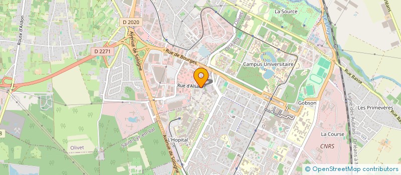 localisation de l'entreprise ESPERANCE BANLIEUES ORLEANS à OLIVET