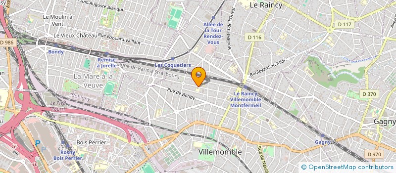 localisation de l'entreprise ESPERANCE'CLE à VILLEMOMBLE