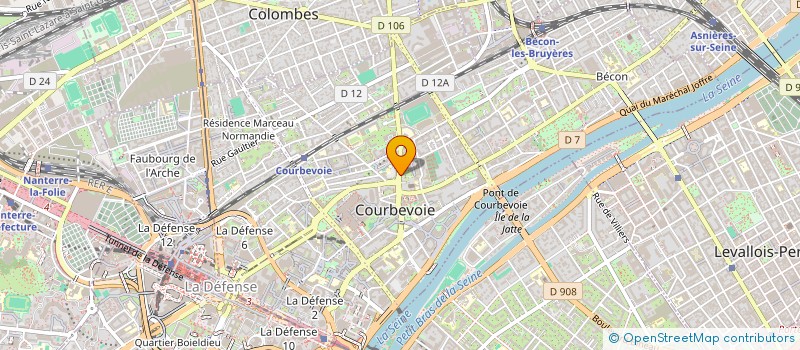 localisation de l'entreprise ESPERANCE CONSEIL à COURBEVOIE