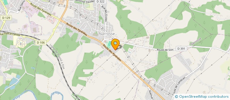 localisation de l'entreprise ESPERANCE DE OERELUY ASS SPORT  OEYRELUY