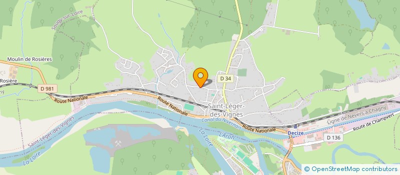 localisation de l'entreprise ESPERANCE DE SAINT LEGER GYMNASTIQUE à DECIZE