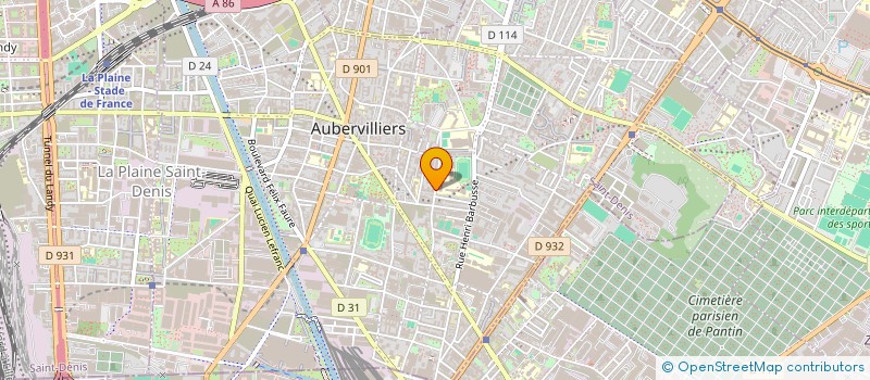 localisation de l'entreprise ESPERANCE DU BATIMENT à AUBERVILLIERS