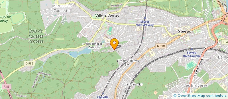 localisation de l'entreprise ESPERANCE E.A.  VILLE-D'AVRAY