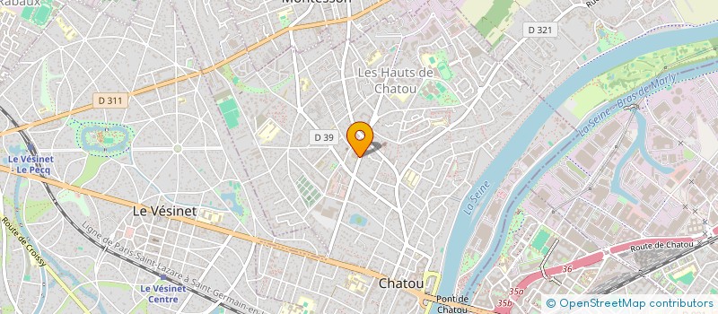 localisation de l'entreprise ESPERANCE FOOTBALL TEAM (EFT)  CHATOU