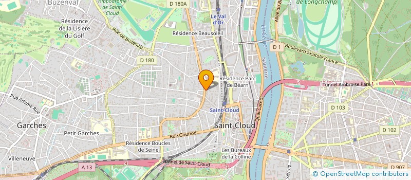 localisation de l'entreprise ESPERANCE RETAIL à SAINT-CLOUD