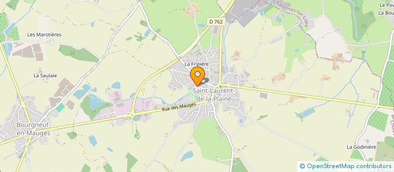 localisation de l'entreprise ESPERANCE SAINT LAURENT DE LA PLAINE BASKET  MAUGES-SUR-LOIRE