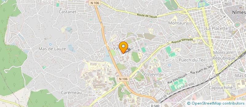 localisation de l'entreprise ESPERANCE SPORTIVE DE NIMES  NIMES