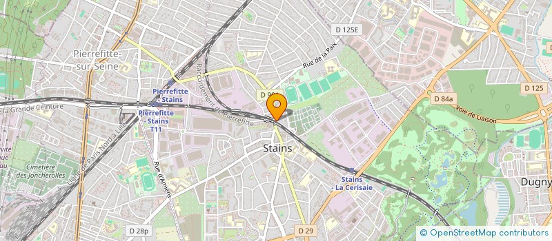 localisation de l'entreprise ESPERANCE SPORTIVE DE STAINS à STAINS
