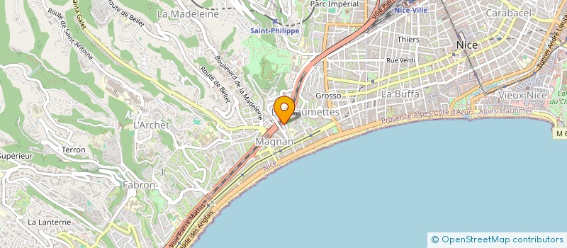 localisation de l'entreprise ESPERANCE SPORTIVE OUVRIERE DE LA MADELEINE à NICE